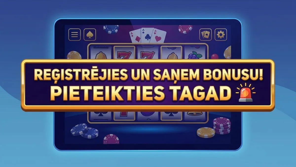 Reģistrēšanās ar bonusu